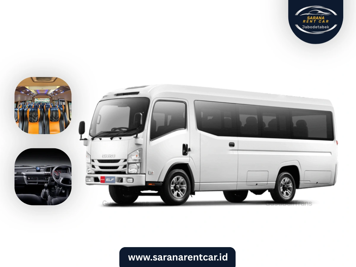 Rental Mobil Isuzu ELF Jakarta dengan Sopir (13-15 Kursi)