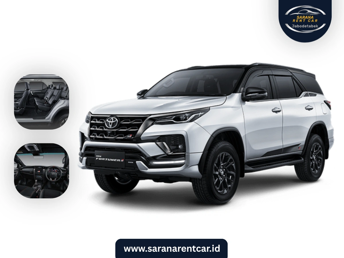 Rental Mobil Toyota Fortuner Jakarta dengan Sopir (7 Kursi)