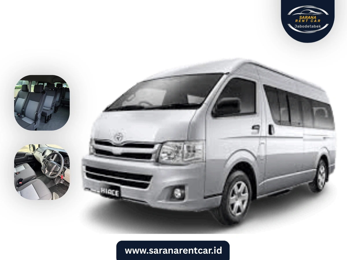 Rental Mobil Toyota Hiace Commuter Jakarta dengan Sopir (14 Kursi)