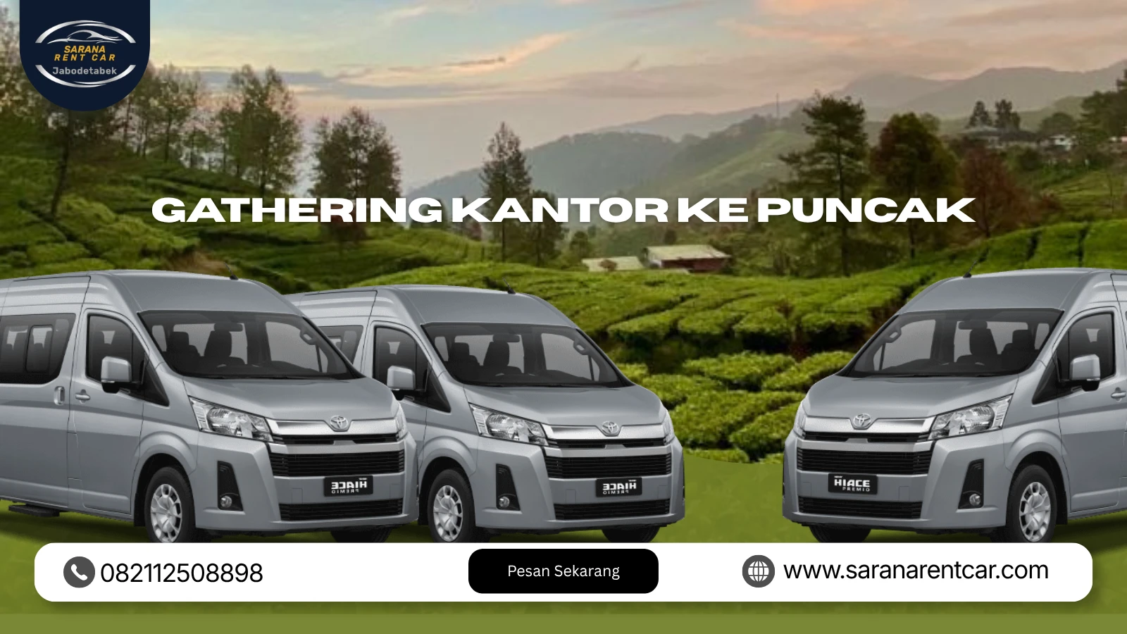 Panduan Sewa Mobil Rombongan untuk Gathering Kantor ke Puncak